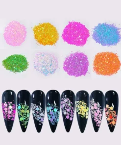 Nail Art Sequin Decor 8 Set