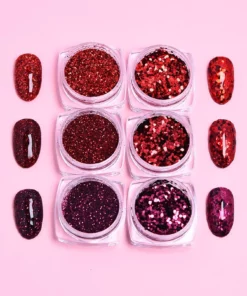 Glitter Nail Art Love 6 Set