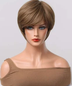 Short Straight Wig & Bangs