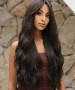 Brown Long Wig & Bangs