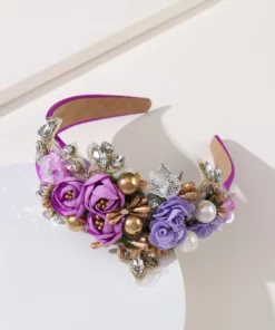 Bold Purple Floral Headband