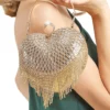Gold Heart Dangle Handbag